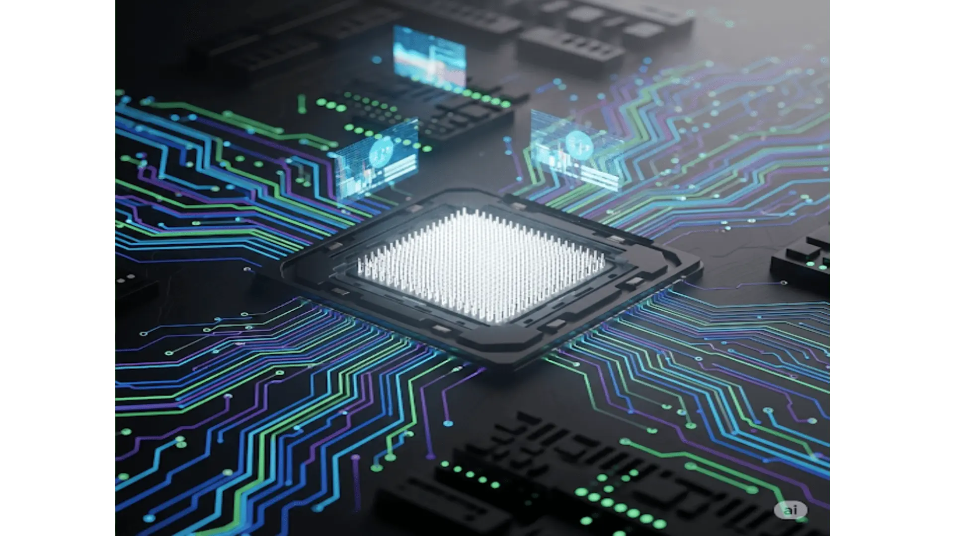 Circuit board socket background